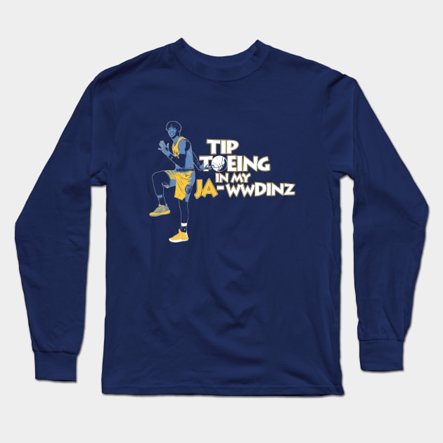 Memphis Grizzlies Ja Morant Tip Toe Wing In My Jawwdinz Long Sleeve T-Shirt by APsTees